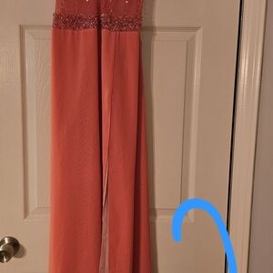 Elegant Coral Jumpsuit